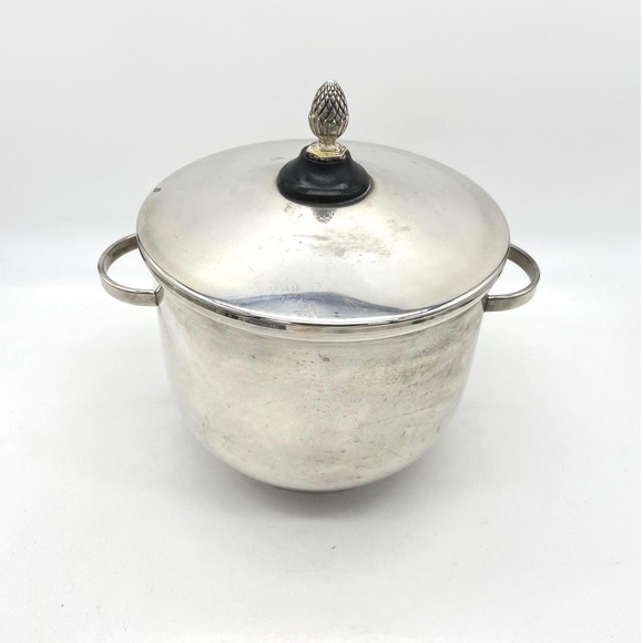 English Silver Mfg Corp Other - English Silver Mfg Corp Vintage Silver Plate Ice Bucket Pineapple Finial USA
